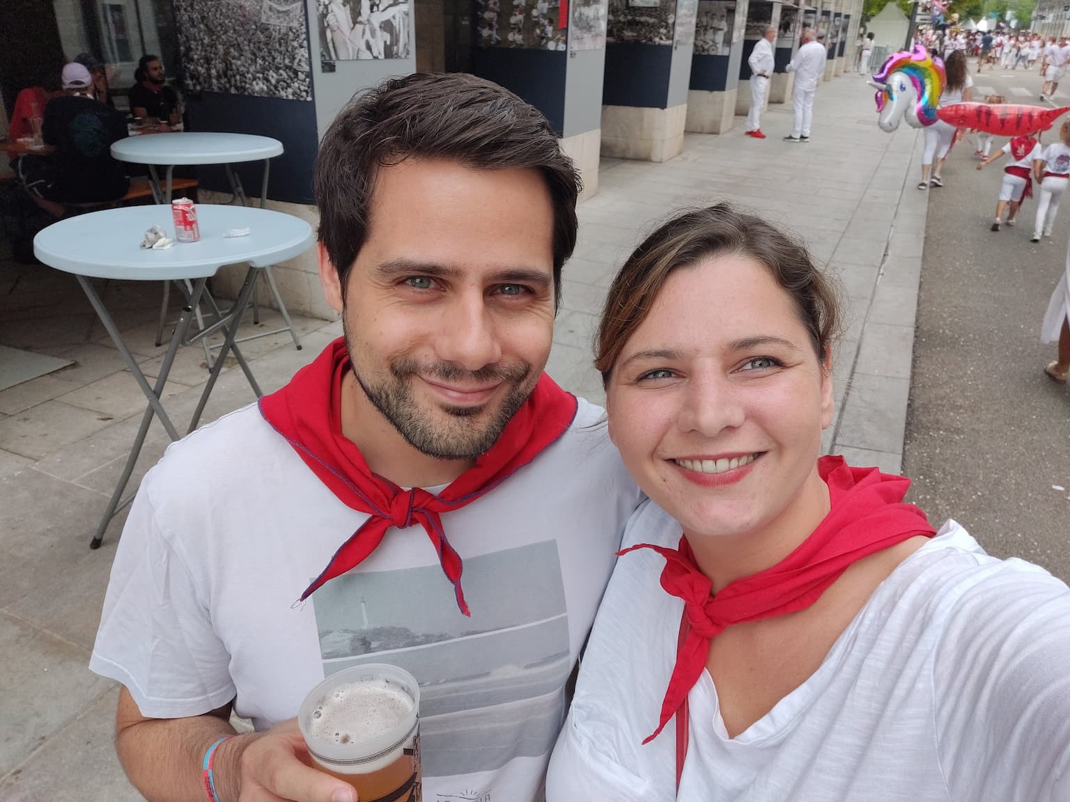 selfie of Marine & Thomas in Central Park